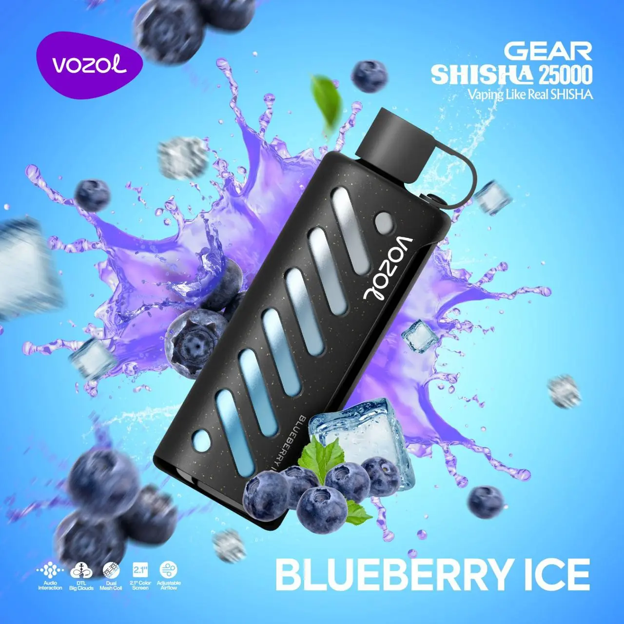 Blueberry-Ice.webp Vozol Gear 25000 Blueberry Ice - Görsel 1