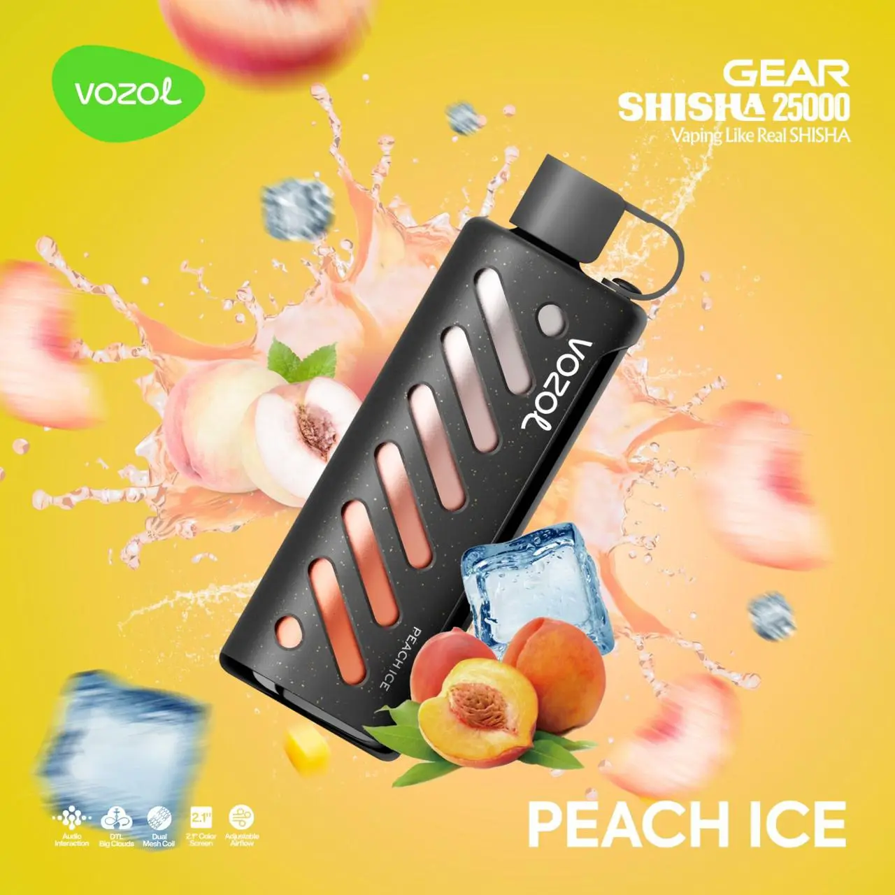 Peach-Ice.webp Vozol Gear 25000 Watermelon Mint - Görsel 1