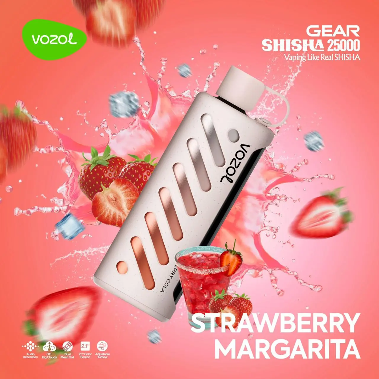 Strawberry-Margarita.webp Vozol Gear 25000 Strawberry Margarita - Görsel 1